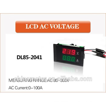 Dual LED display Voltage and current meter blue backlight panel voltmeter ammeter range AC 80-300V 0-50.0A